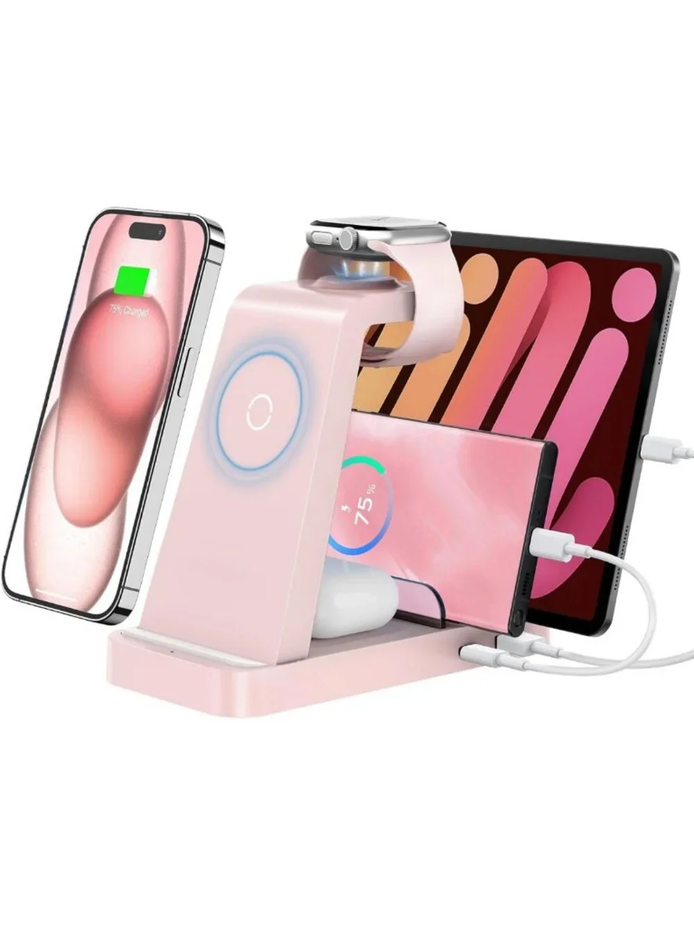 5-in-1 Wireless Charging Station for iPhone, Apple Watch & AirPods - Fast Charge